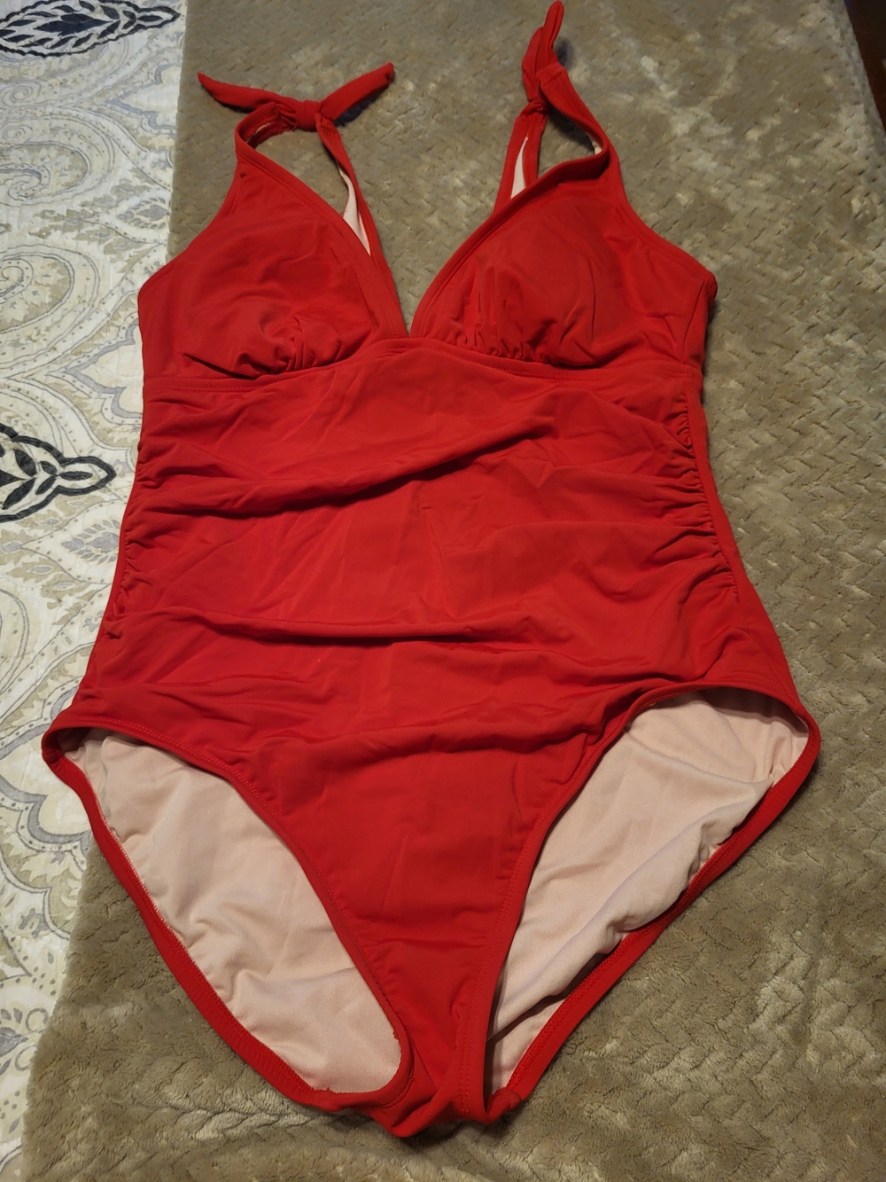 Kona Sol Red One‑Piece Swimsuit